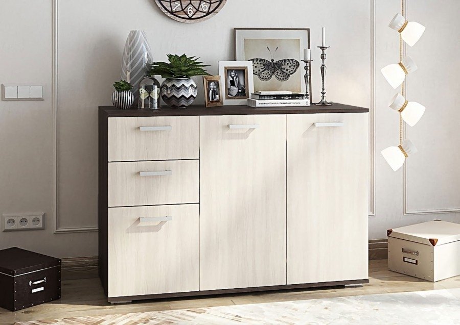 Комод Стендмебель 120x46x83 см, ЛДСП, 100906443 - ForteMarket Комод Стендмебель 120x46x83 см, ЛДСП, 100906443 купить,0