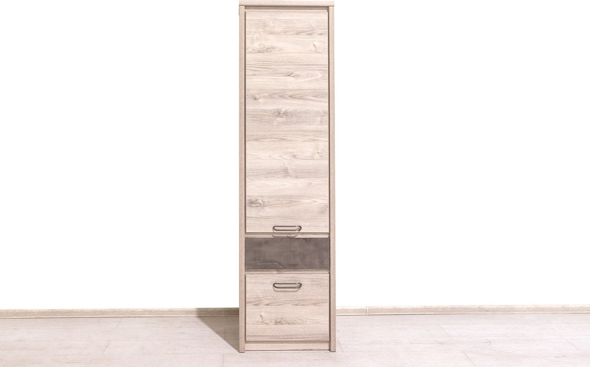 Распашной шкаф ANREX Джаз 2D1S, 56.5x210х40.5 см, коричневый купить,0