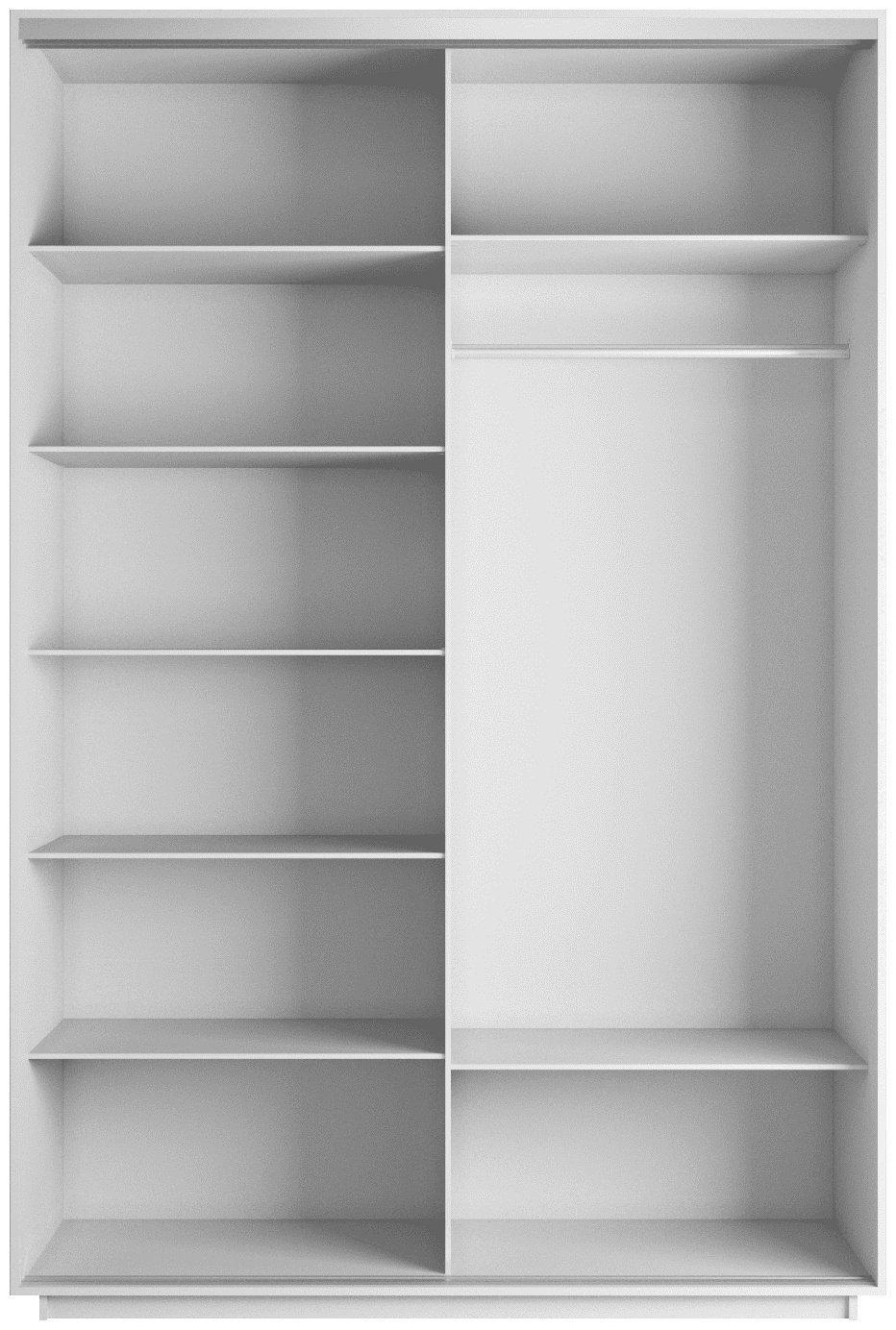 Шкаф-купе Мебель Азии Экспресс 2-140, 140x220х60 см, белый - ForteMarket Шкаф-купе Мебель Азии Экспресс 2-140, 140x220х60 см, белый купить,0