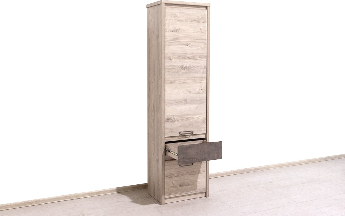 Шкаф ANREX Джаз 2D1S 56.5x210х40.5см коричневый купить,NaN