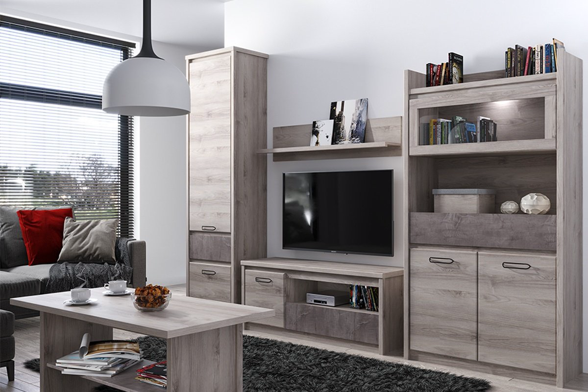 Шкаф ANREX Джаз 2D1S 56.5x210х40.5см коричневый купить,NaN