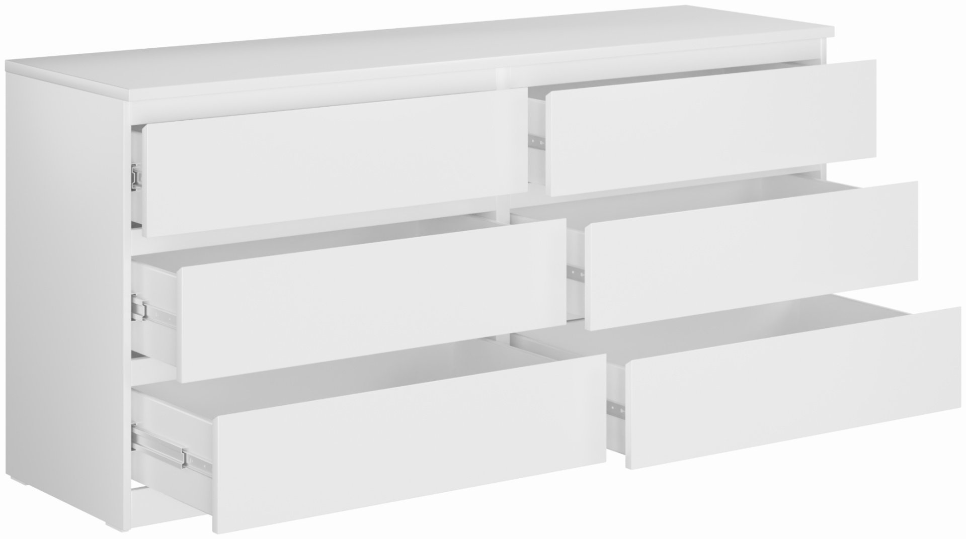 Комод Гуд Лакк МАЛ-06, 160.3x48x76.5 см, белый купить,NaN
