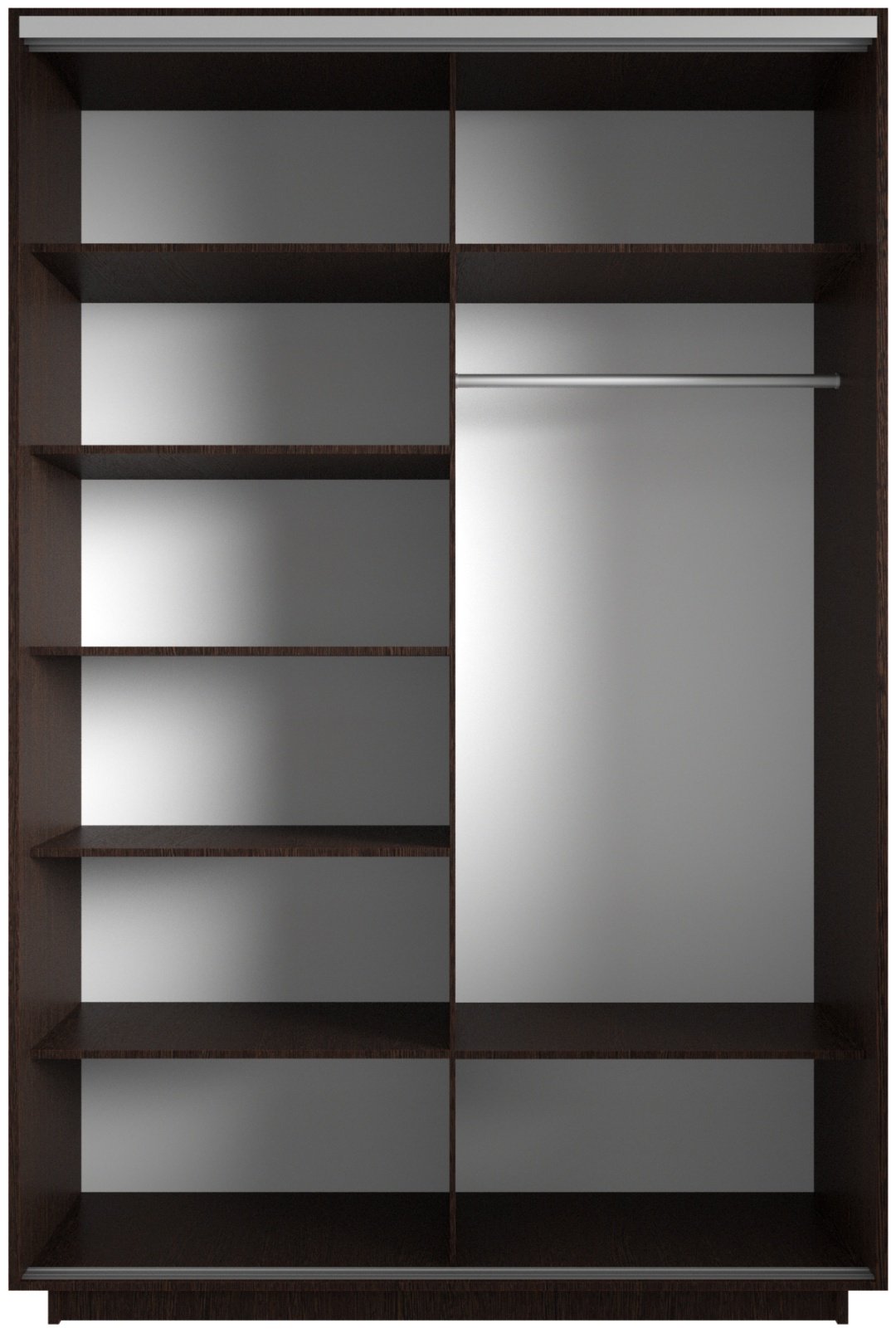 Шкаф-купе Мебель Азии Экспресс, 120x240х60.1 см, темно-коричневый - ForteMarket Шкаф-купе Мебель Азии Экспресс, 120x240х60.1 см, темно-коричневый купить,0