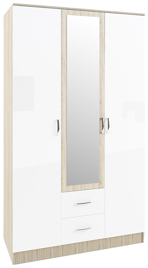 Шкаф распашной ДСВ Софи Шкаф 3Д2ЯЩ СШК 1200.1 NEW 120x210х54см мультиколор купить,NaN