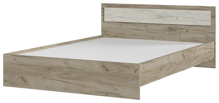 Кровать Стендмебель Гармония 140x200см коричнево-бежевая купить,NaN