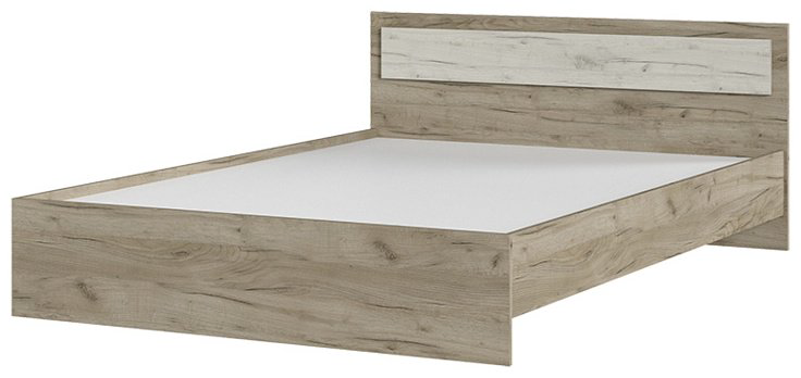 Кровать Стендмебель Гармония 140x200см коричнево-бежевая купить,NaN