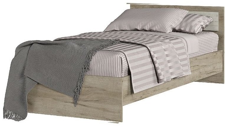 Кровать Стендмебель Гармония 90x200см бело-бежевая купить,NaN