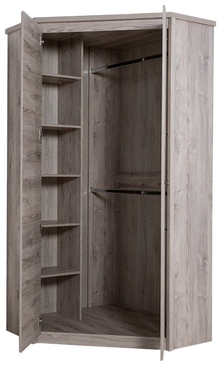 Распашной шкаф ANREX Джаз 2D Каштан найроби, 101.3x210х101.3 см, коричневый купить,NaN