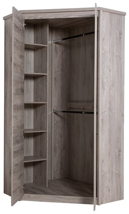 Распашной шкаф ANREX Джаз 2D Каштан найроби, 101.3x210х101.3 см, коричневый купить,NaN