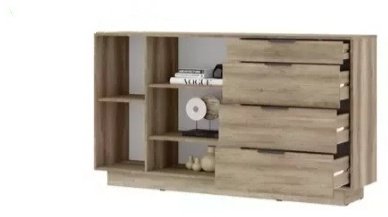 Стендмебель Далласа КМ 01 , 170x40x94 см, серый, светло-коричневый - ForteMarket Стендмебель Далласа КМ 01 , 170x40x94 см, серый, светло-коричневый купить,0