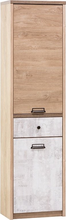 Распашной шкаф ANREX Дизель 2D1S/D2, 55.8x210х36.2 см, коричневый