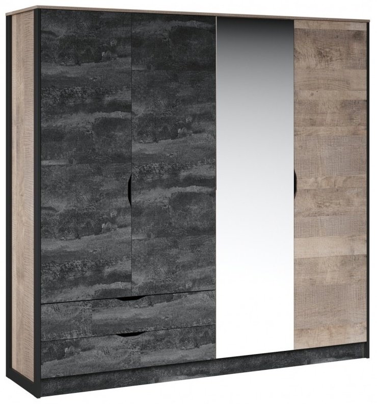 Распашной шкаф IMPERIAL Стокгольм 4Д, 213.2x207.8х56.2 см, коричневый купить,NaN