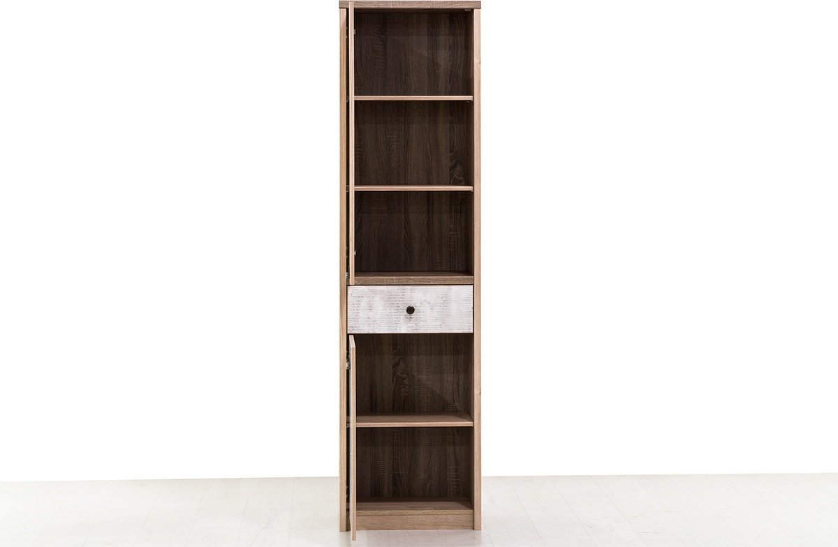 Распашной шкаф ANREX Дизель 2D1S/D2, 55.8x210х36.2 см, коричневый - ForteMarket Распашной шкаф ANREX Дизель 2D1S/D2, 55.8x210х36.2 см, коричневый купить,0