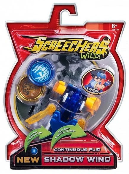 Машинка-трансформер Screechers Wild Cintinious Flip Shadow Wind