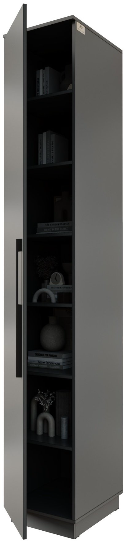 Шкаф-пенал Мебель Азии Стоунхендж, 40.2x240х50 см, серый купить,52990