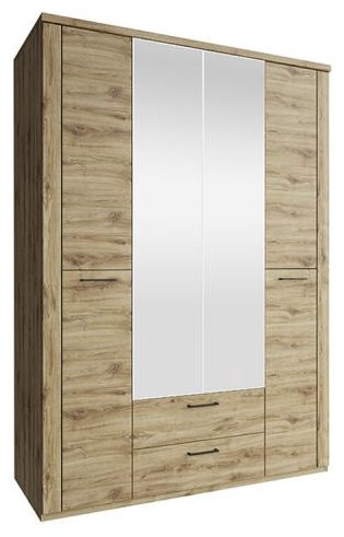 Распашной шкаф ANREX Дорсет 4DG2S Z 150x210х60см коричневый купить,NaN