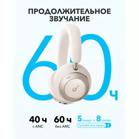 Наушники Soundcore Space One Pro A3062G21 White
