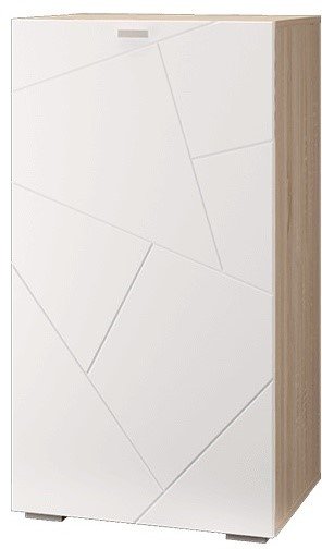 Комод MLK Скайлайн, 60.2x44.5x111 см, светло-коричневый, белый