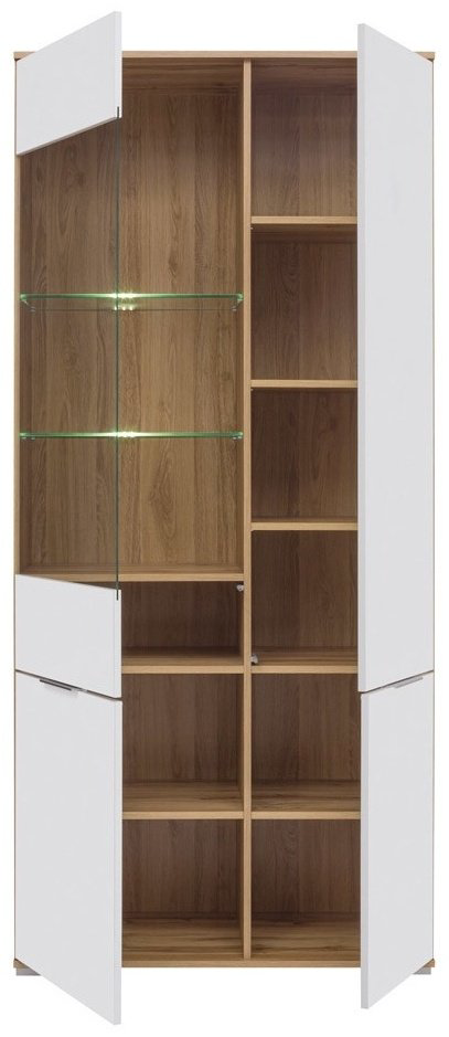 Распашной шкаф Гербор Злата, 90x195х41 см, коричневый, белый купить,NaN