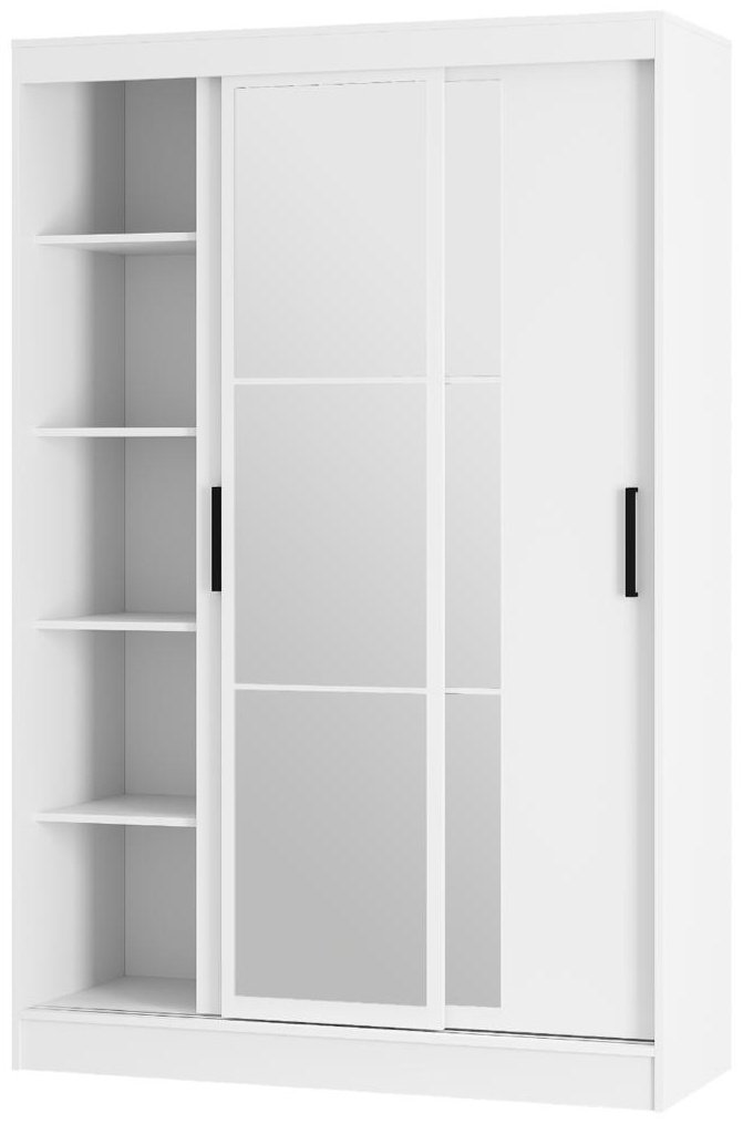 Шкаф-купе BTS Тайм с зеркалом, 131x200х50 см, белый - ForteMarket Шкаф-купе BTS Тайм с зеркалом, 131x200х50 см, белый купить,0