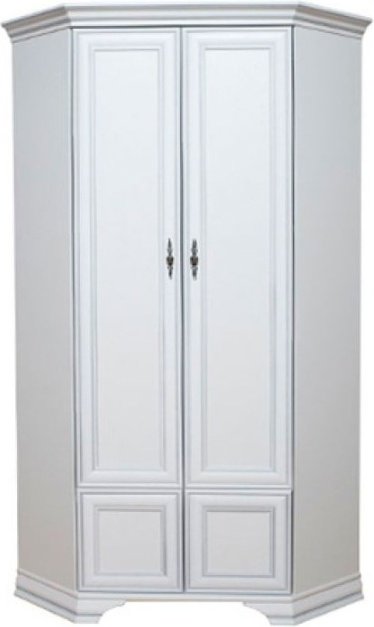 Шкаф угловой Гербор Кентуки SZFN2D, 98x217х98 см, белый купить,NaN