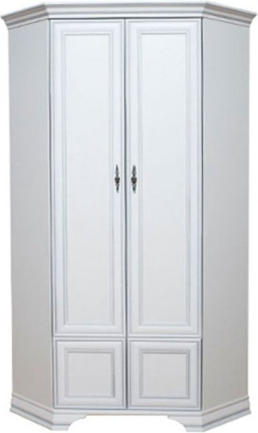 Шкаф угловой Гербор Кентуки SZFN2D, 98x217х98 см, белый купить,NaN