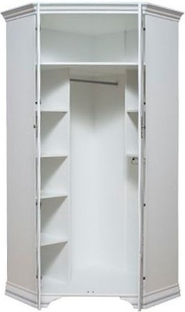 Шкаф угловой Гербор Кентуки SZFN2D, 98x217х98 см, белый купить,NaN
