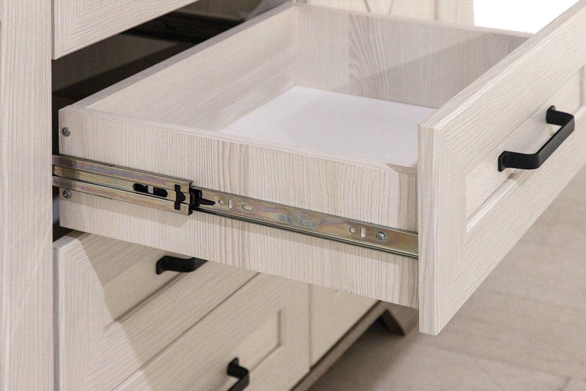 Комод BRW Брест Марсель KOM2D4S 166.5x45.5x90.5см белый купить,NaN