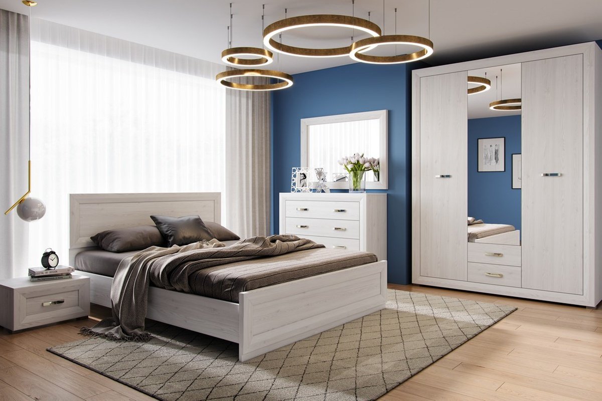 Кровать BRW Мальта 160x200см белая купить,NaN