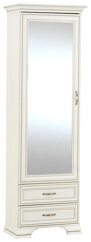 Распашной шкаф ANREX Тиффани 1Z2S, 69x212.1х39.6 см, бежевый