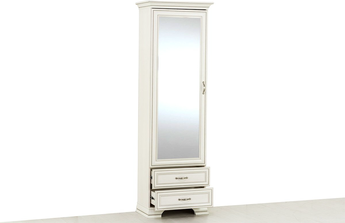 Распашной шкаф ANREX Тиффани 1Z2S, 69x212.1х39.6 см, бежевый купить,NaN