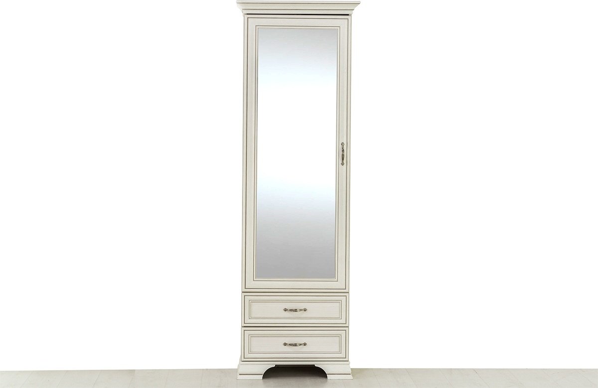 Распашной шкаф ANREX Тиффани 1Z2S, 69x212.1х39.6 см, бежевый купить,0
