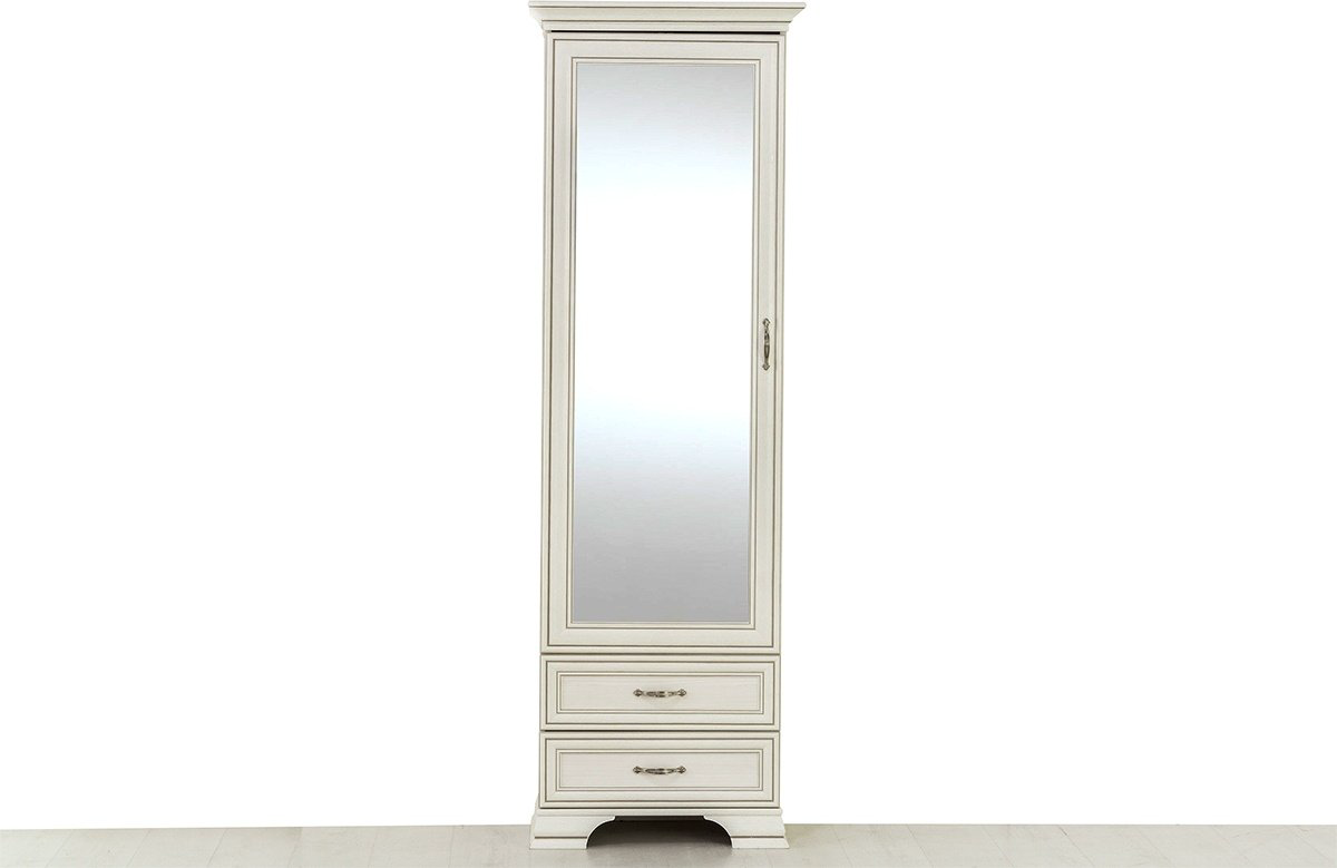 Распашной шкаф ANREX Тиффани 1Z2S, 69x212.1х39.6 см, бежевый купить,NaN
