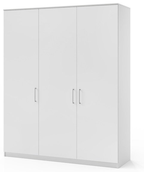 Распашной шкаф Мебель Азии Медина 3Д, 180.2x221.6х60 см, белый купить,NaN