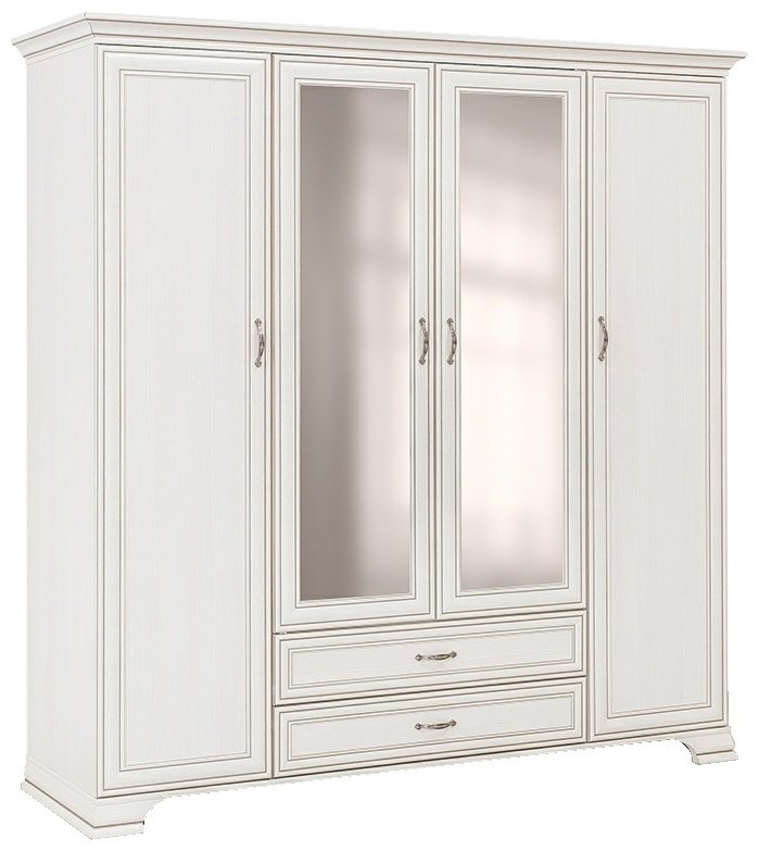 Распашной шкаф ANREX Тиффани 4D2SZ, 209x212х62 см, бежевый - ForteMarket Распашной шкаф ANREX Тиффани 4D2SZ, 209x212х62 см, бежевый купить,0