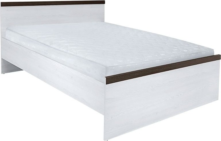 Кровать BRW Порто LOZ/90 90x200см бело-коричневая купить,NaN