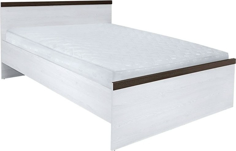 Кровать BRW Порто LOZ/90 90x200см бело-коричневая купить,NaN