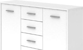 Комод Гербор 118.5x33.5x83.5 см, ЛДСП, Непо КОМ2D4S купить,NaN