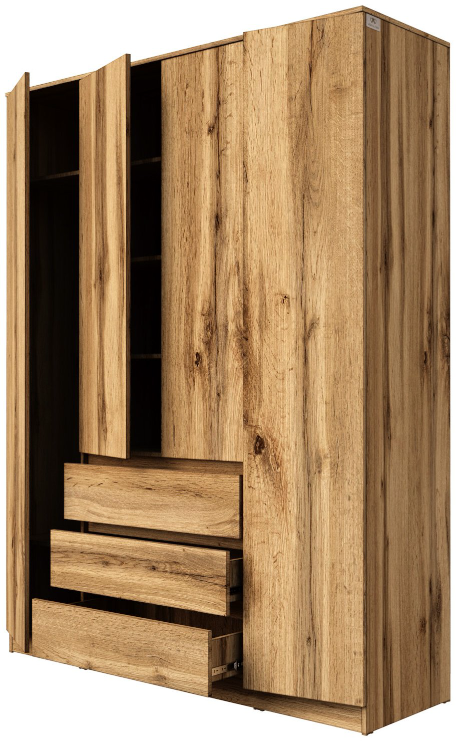 Шкаф распашной Мебель Азии Мори 160.6x210х50см коричневый - ForteMarket Шкаф распашной Мебель Азии Мори 160.6x210х50см коричневый купить,128990