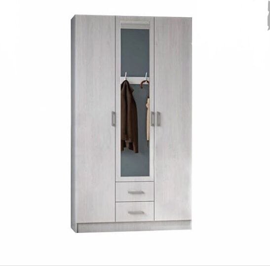 Распашной шкаф Стендмебель Трио, 120x220х49.6 см, серый