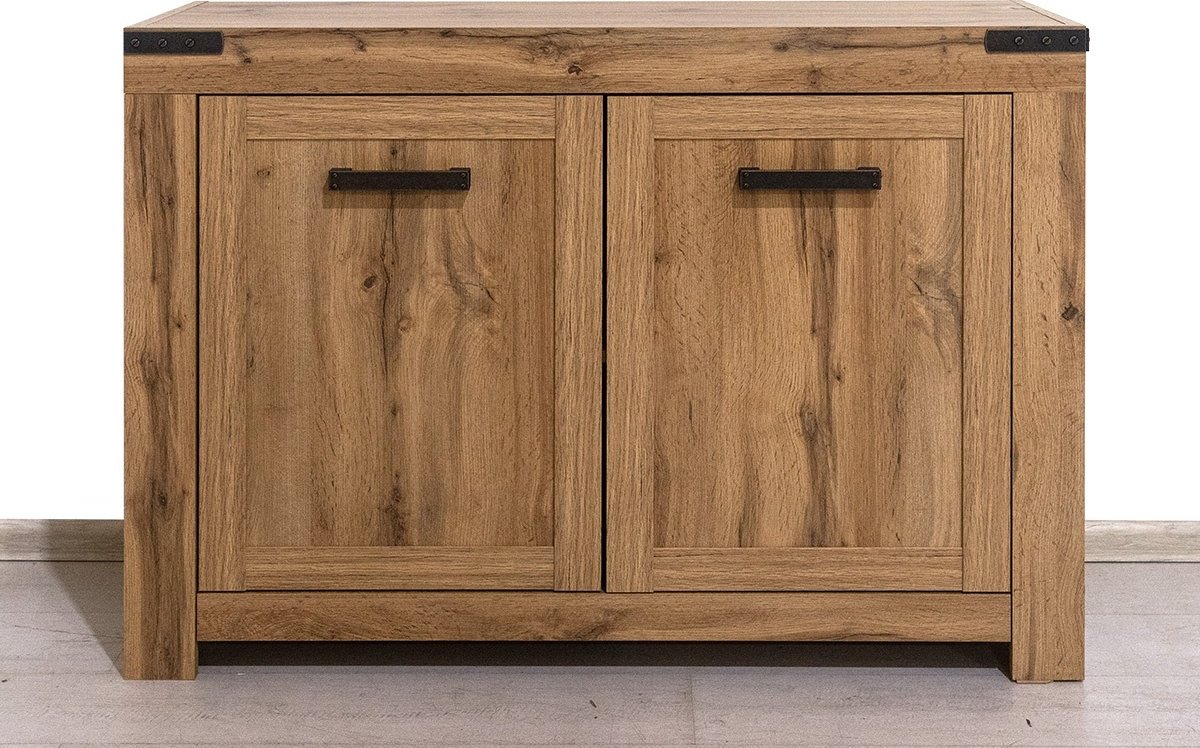 Комод ANREX Мортиз 2Д, 112.6x40.1x84 см, ЛДСП, МДФ, коричневый купить,0