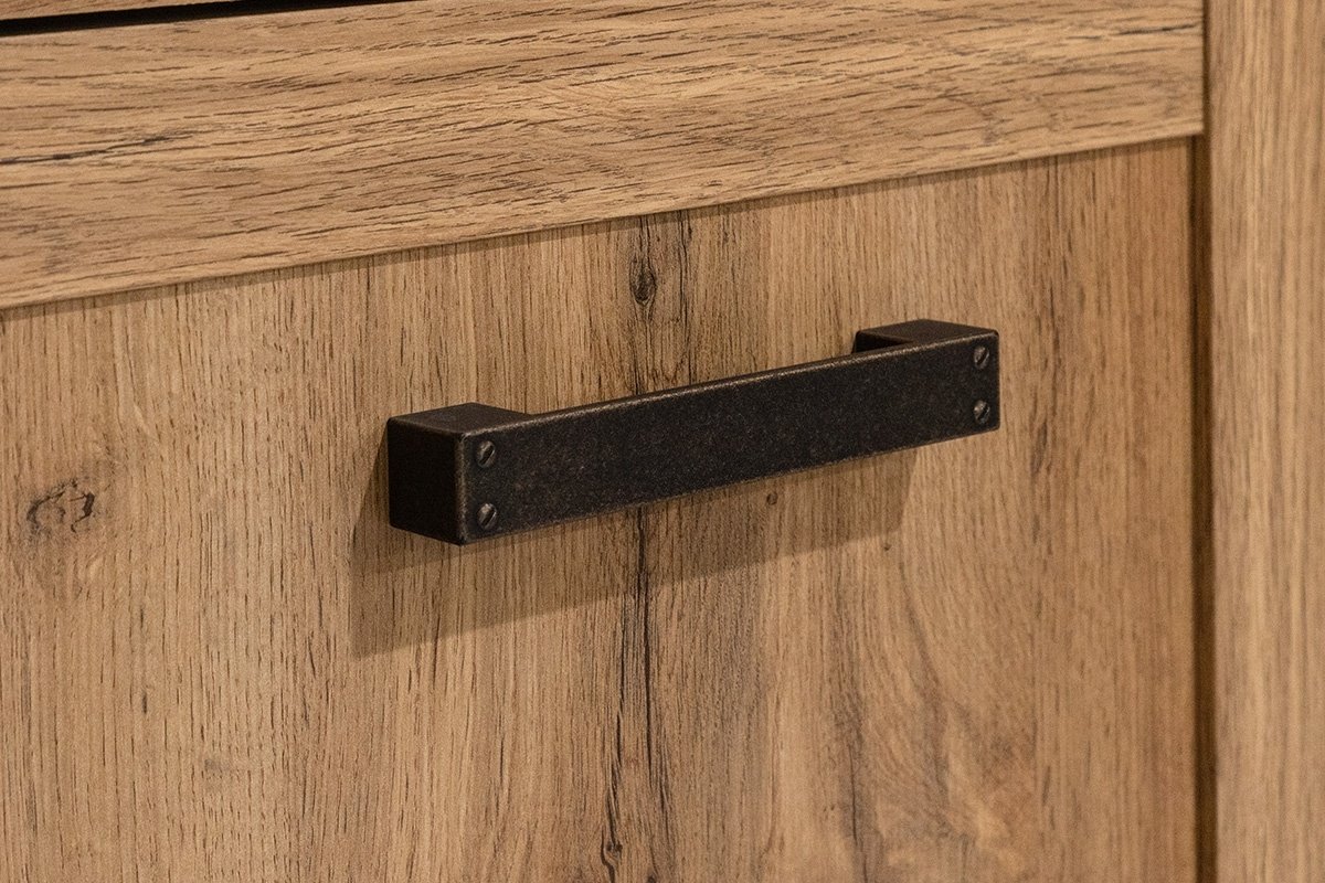 Комод ANREX Мортиз 2Д, 112.6x40.1x84 см, ЛДСП, МДФ, коричневый купить,0