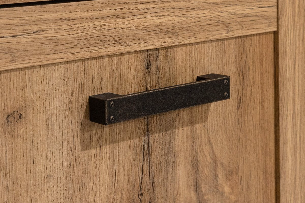 Комод ANREX Мортиз 2Д, 112.6x40.1x84 см, ЛДСП, МДФ, коричневый купить,NaN