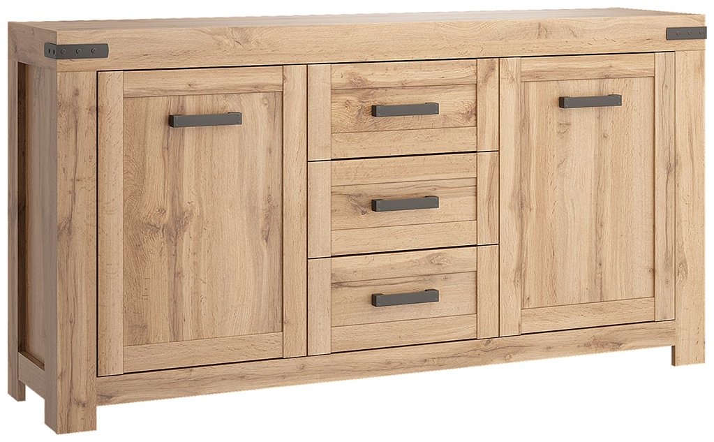 Комод ANREX Мортиз 2D3S, 160.2x40.1x84 см, коричневый