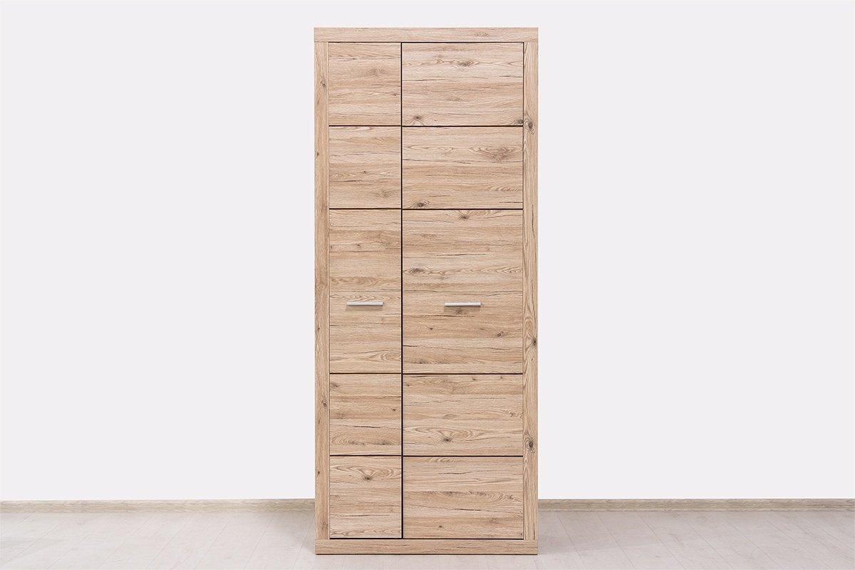 Распашной шкаф ANREX Оскар 2D, 92x217х47 см, коричневый - ForteMarket Распашной шкаф ANREX Оскар 2D, 92x217х47 см, коричневый купить,0