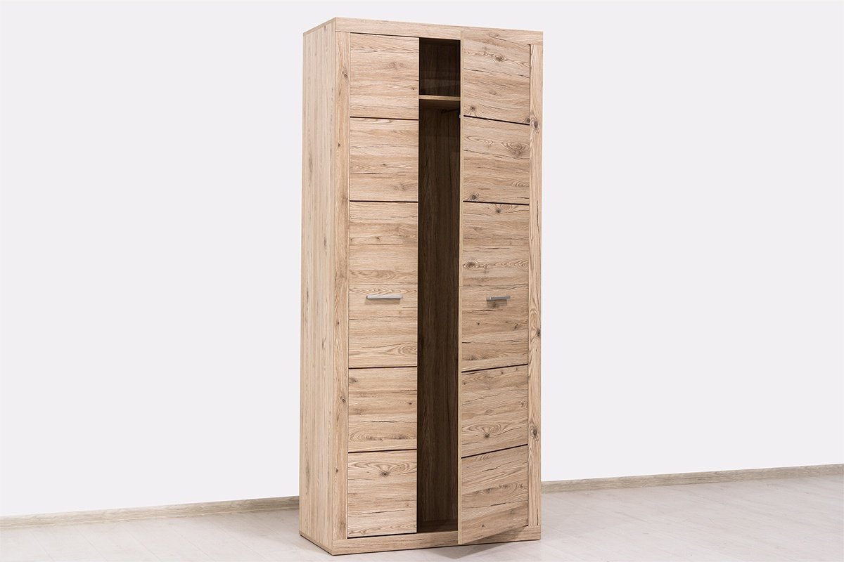 Распашной шкаф ANREX Оскар 2D, 92x217х47 см, коричневый - ForteMarket Распашной шкаф ANREX Оскар 2D, 92x217х47 см, коричневый купить,0