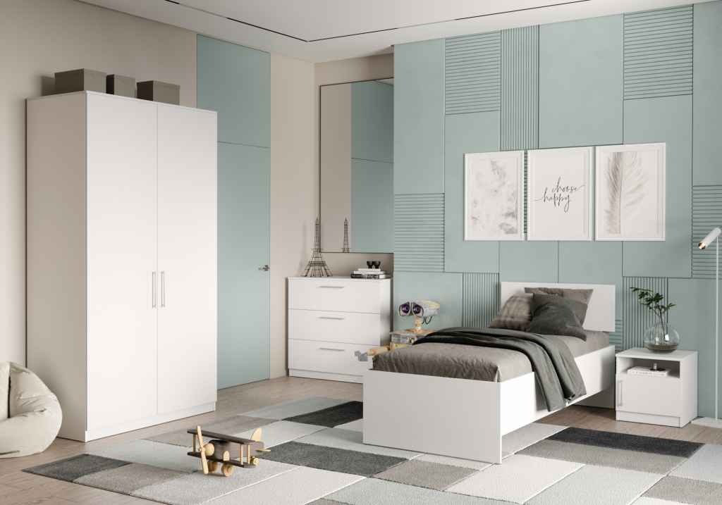 Кровать Мебель Азии Медина 90x200см белая купить,NaN