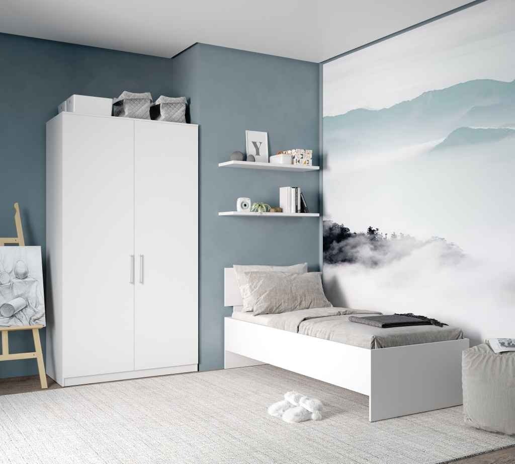 Кровать Мебель Азии Медина 90x200см с матрасом белый купить,NaN