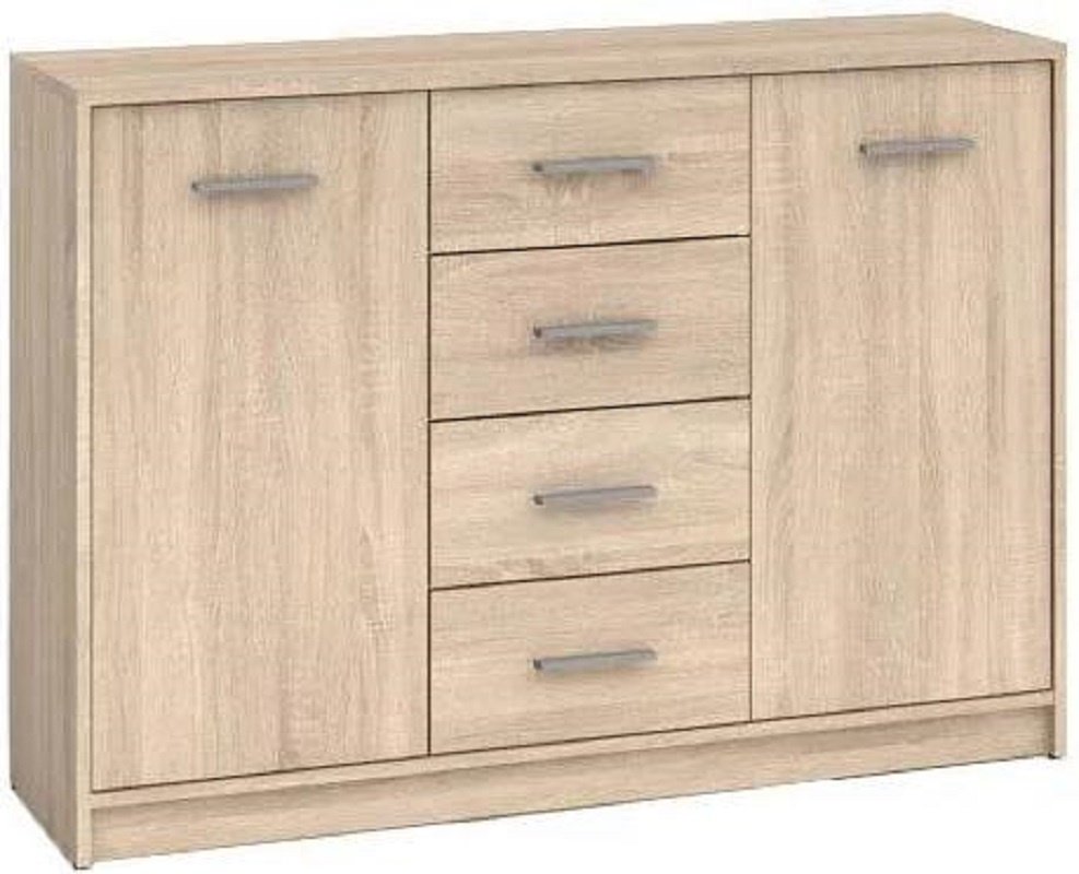 Комод Loftwood 118.5x33.5x83.5 см, ЛДСП, Непо КОМ2D4S