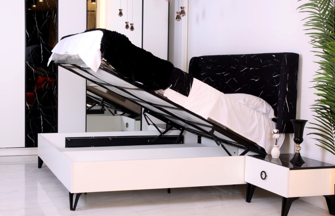 Кровать Belloti De Riva 160x200см черно-белый купить,NaN